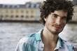 germany, berlin, portrait of a young man, close-up
