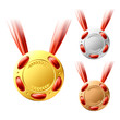 Three medals