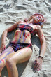 young woman in paint young woman in paint