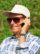 Photo: Senior Phone Call Outdoors Senior Phone Call Outdoors