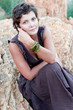 woman in brown dress woman in brown dress