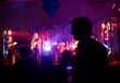 silueta en un concierto silueta en un concierto