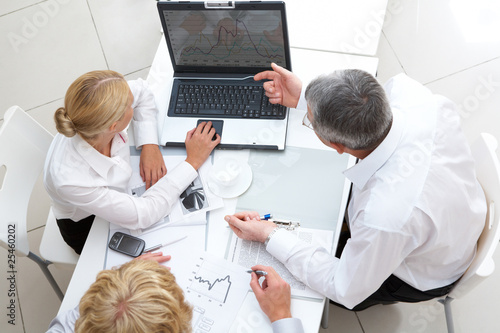 Working at meeting