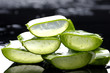 Foto: Stacked slice sloe with reflection Stacked slice sloe with reflection