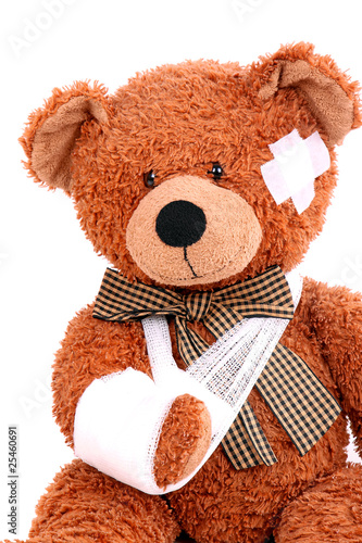 Foto: Verletzter Teddybär Verletzter Teddybär