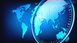 TRANSPARENT CLOCK and WORLD MAP