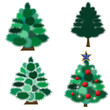 Collection of fur-trees