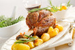 shank with potatoes - stinco con patate