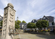 marktplatz und brunnen in Solingen Graefrath
