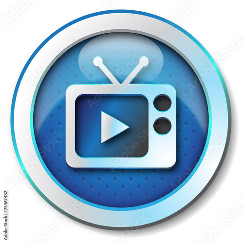 Illustration: TV play icon TV play icon