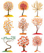 9 trees icons