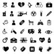 medical icons set