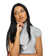 Indian thoughtful girl