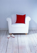 Weisser Sessel