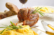shank with polenta- stinco con polenta