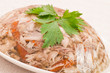 Decorated aspic with chicken meat
