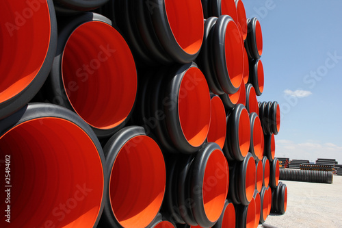 Photo: plastic pipe plastic pipe