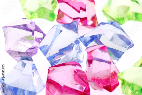 cailloux de verre décoration, fond blanc