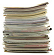 magazines, revues, fond blanc