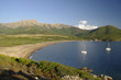 Argentella bay with two sailing boats anchored
