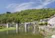 Estaing Bridge on river Lot in Southern France