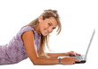 Woman with a laptop