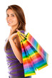 Woman with shopping bags