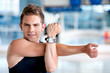 Man stretching