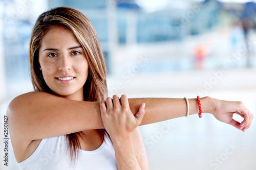 Photo: Woman stretching Woman stretching
