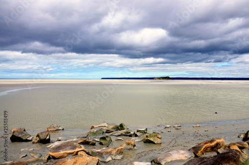 Baie du Mont Saint Michel à marée basse