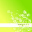 Abstract floral green background Abstract floral green background