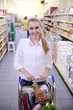 Woman shopping in the supermarket