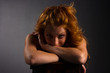 Beautiful redhead woman