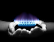 gas in hands