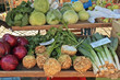 kohl und wurzelgemüse, markt