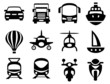 Set of simple transport icons