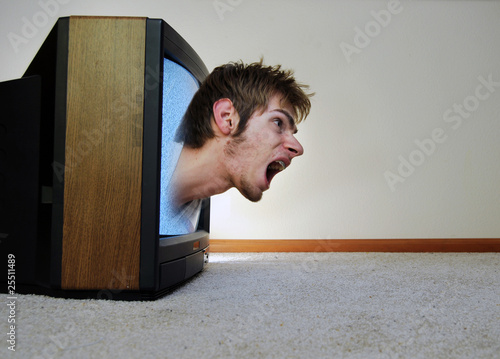 Photo: Trapped inside of the TV Trapped inside of the TV