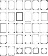 vector pattern frames set