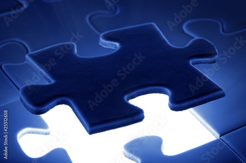 puzzle piece coming down into it's place.
