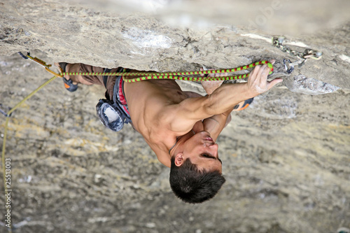 Photo: Rock climber on the cliff Rock climber on the cliff