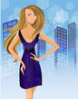 Young woman in city Young woman in city