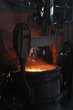 red-hot molten steel