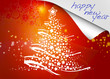 Ilustracion con arbol de navidad, postal navidena Ilustracion con arbol de navidad, postal navidena