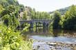 The medieval Bridge at Entraygues-Sur-Truyere Southern France