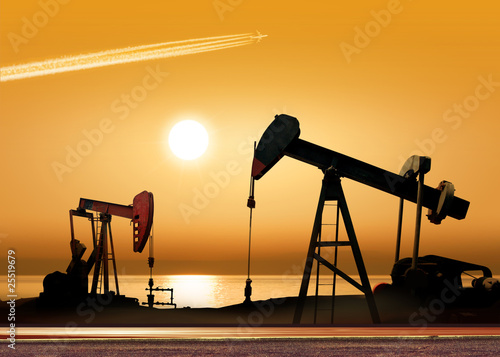 Photo: Working oil pumps Working oil pumps