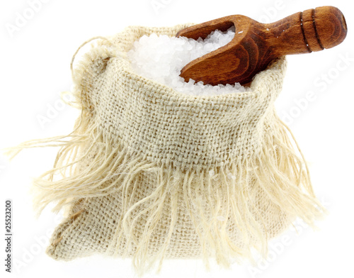 ballotin de sel, fond blanc ballotin de sel, fond blanc