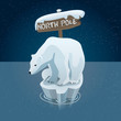 Polar bears in north pole Polar bears in north pole