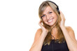Woman listening to music