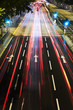 traffic in city at night