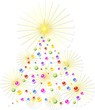 Natale Albero Astratto-Christmas Tree Abstract-2-Vector